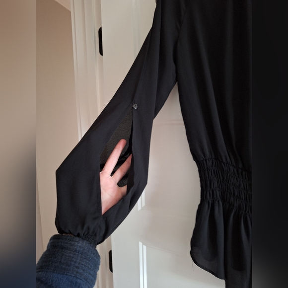 Sheer Cut-Out Blouse - Picture 12 of 15